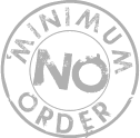 No minimum order stamp